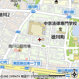 愛知県名古屋市東区徳川町1302周辺の地図