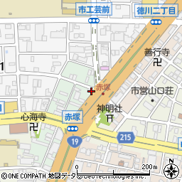 愛知県名古屋市東区赤塚町周辺の地図
