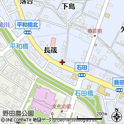 愛知県長久手市岩作長筬7周辺の地図