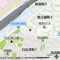 愛知県名古屋市中村区猪之越町3丁目6-32周辺の地図