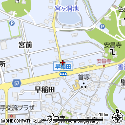 愛知県長久手市岩作元門66周辺の地図