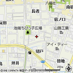 愛知県あま市下萱津池端58周辺の地図