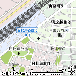 愛知県名古屋市中村区猪之越町3丁目6-29周辺の地図