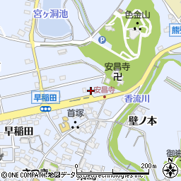 愛知県長久手市岩作元門周辺の地図