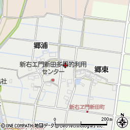 愛知県愛西市新右エ門新田町周辺の地図