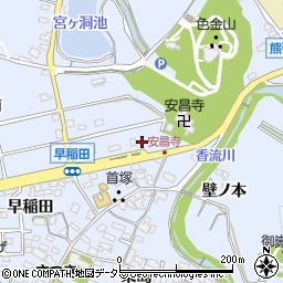 愛知県長久手市岩作（元門）周辺の地図