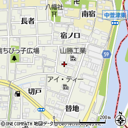 愛知県あま市下萱津池端39周辺の地図