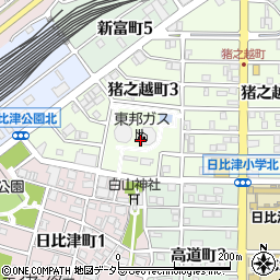 愛知県名古屋市中村区猪之越町3丁目7周辺の地図