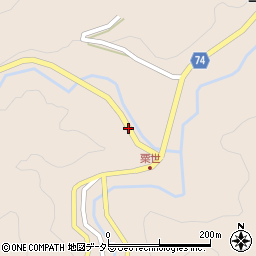 愛知県北設楽郡豊根村三沢坂尻周辺の地図
