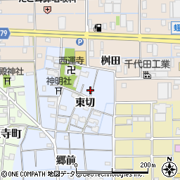 愛知県津島市大木町東切10周辺の地図