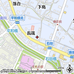 愛知県長久手市岩作長筬8周辺の地図