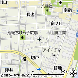 愛知県あま市下萱津池端57周辺の地図