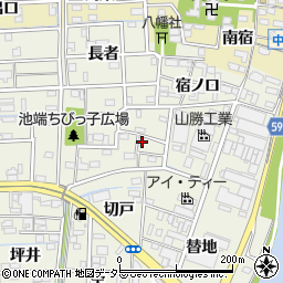 愛知県あま市下萱津池端51周辺の地図