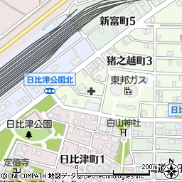 愛知県名古屋市中村区猪之越町3丁目5-8周辺の地図
