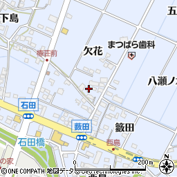 愛知県長久手市岩作欠花46周辺の地図