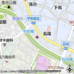 愛知県長久手市岩作長筬117周辺の地図