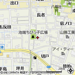 愛知県あま市下萱津池端20周辺の地図