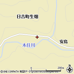 京都府南丹市日吉町生畑前畑周辺の地図