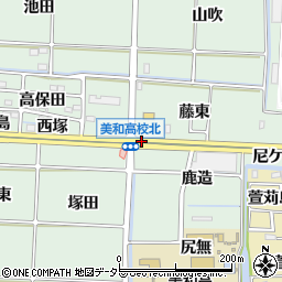 愛知県あま市篠田藤坂周辺の地図