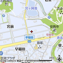 愛知県長久手市岩作元門60周辺の地図