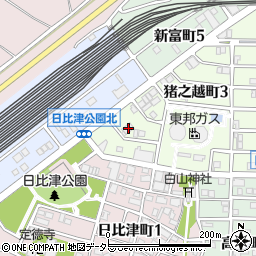 愛知県名古屋市中村区猪之越町3丁目5-12周辺の地図