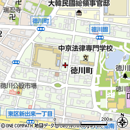愛知県名古屋市東区徳川町1701周辺の地図