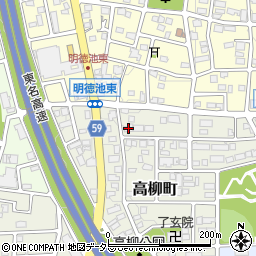 愛知県名古屋市名東区高柳町414周辺の地図