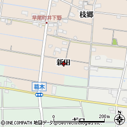 愛知県愛西市早尾町新田周辺の地図