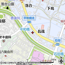 愛知県長久手市岩作長筬107周辺の地図