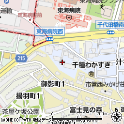愛知県名古屋市千種区汁谷町4周辺の地図