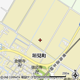 滋賀県東近江市垣見町周辺の地図