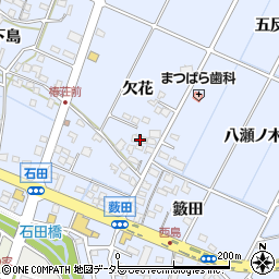 愛知県長久手市岩作欠花94周辺の地図