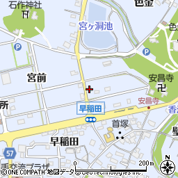 愛知県長久手市岩作元門64周辺の地図