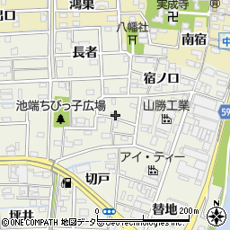 愛知県あま市下萱津池端26周辺の地図