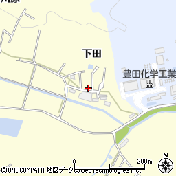 愛知県豊田市深見町下田周辺の地図