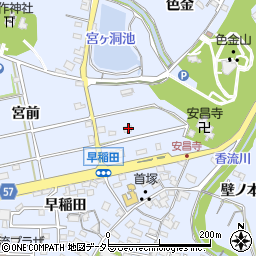 愛知県長久手市岩作元門58-2周辺の地図