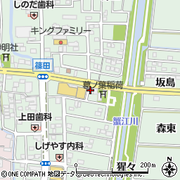 カーブス　美和篠田周辺の地図