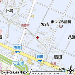 愛知県長久手市岩作欠花90周辺の地図