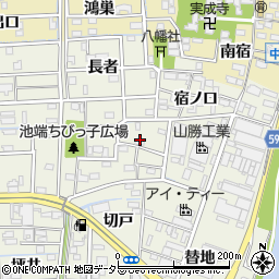 愛知県あま市下萱津周辺の地図