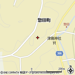 愛知県豊田市惣田町永畑周辺の地図