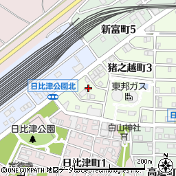 愛知県名古屋市中村区猪之越町3丁目5周辺の地図