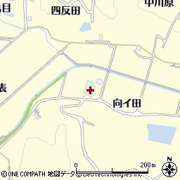 愛知県豊田市深見町向イ田周辺の地図
