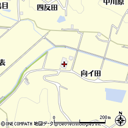 愛知県豊田市深見町（向イ田）周辺の地図