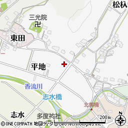 愛知県長久手市平地45周辺の地図