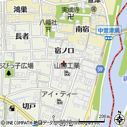 愛知県あま市下萱津池端34周辺の地図