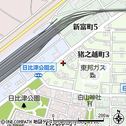 愛知県名古屋市中村区猪之越町3丁目5-24周辺の地図