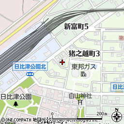 愛知県名古屋市中村区猪之越町3丁目4-8周辺の地図