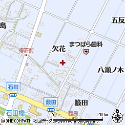 愛知県長久手市岩作欠花96周辺の地図