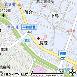愛知県長久手市岩作長筬15周辺の地図