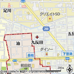 シャトレ愛松甚目寺周辺の地図